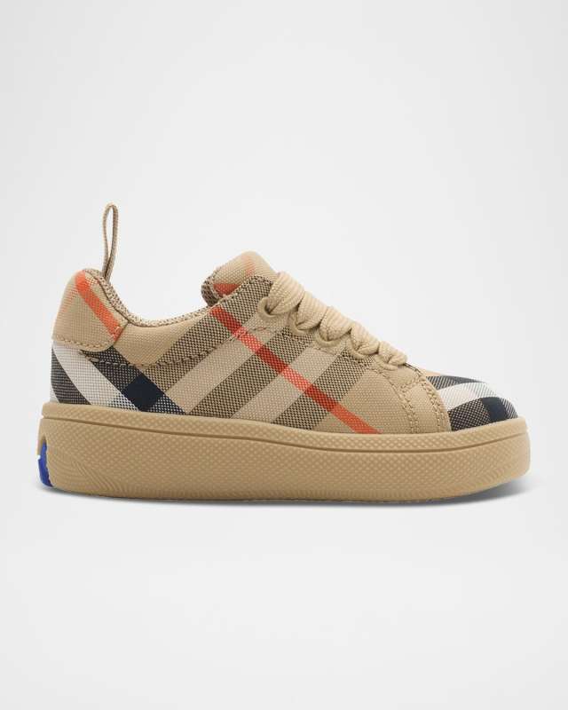 Kid's Cambridge Check Cotton Sneakers, Baby/Toddler